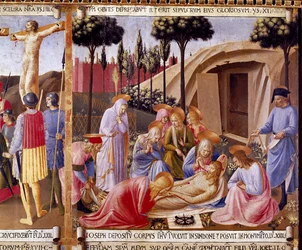 La Déposition, détail du panneau quatre du Trésor d